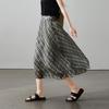 SOFSIL Women's Retro Plaid High-Waisted A-Line Skirt