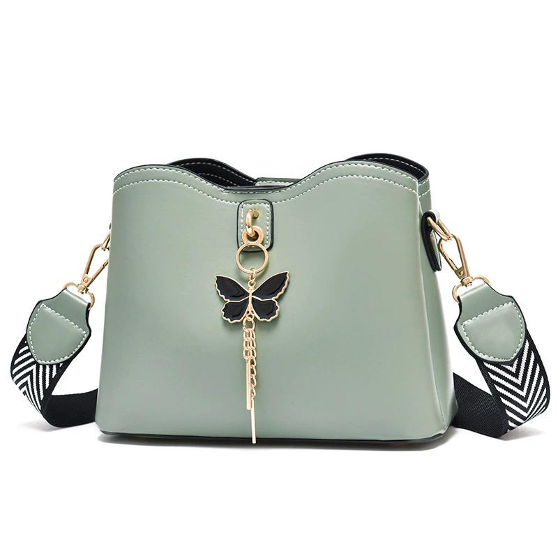 Women's Butterfly Leather Crossbody Bag, Small Trendy Shoulder Bag with Adjustable Strap, Cute Fashion Purse for Ladies