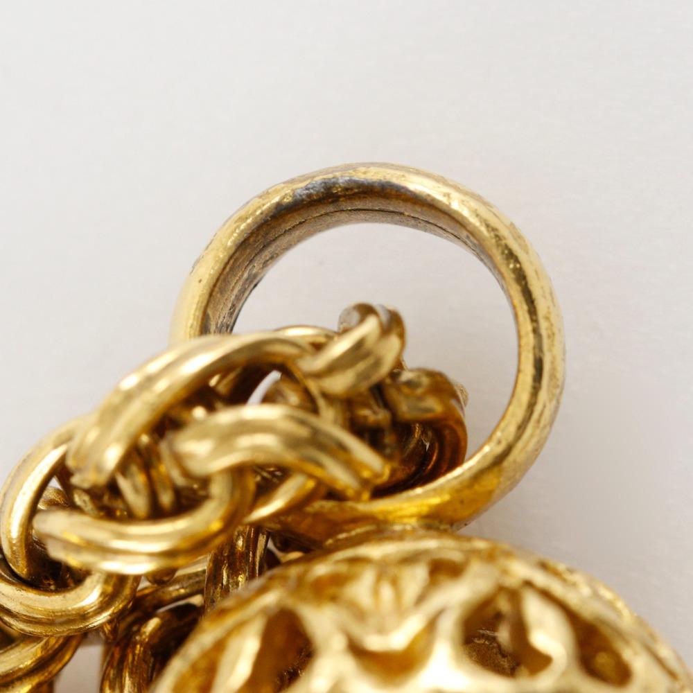 Chanel COCO Mark Necklace Vintage Plated Gold 84.6g Women Used