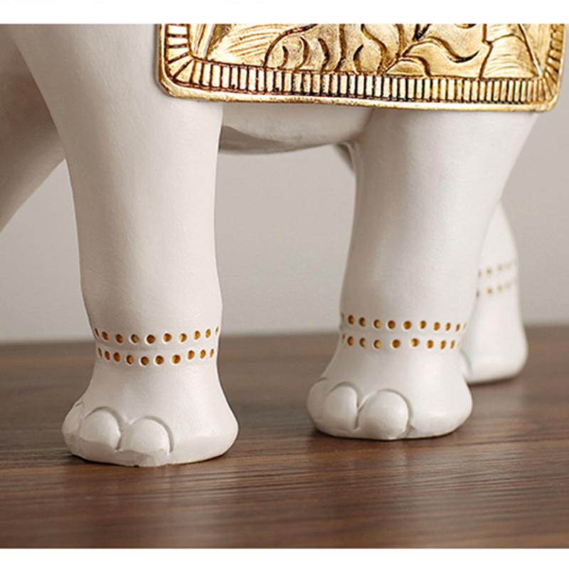 Resin Elephant Statue Elephant Figurine Sculpture Shelf Room Desk Table Home Office Bookshelf Decor Housewarming Christmas Gift