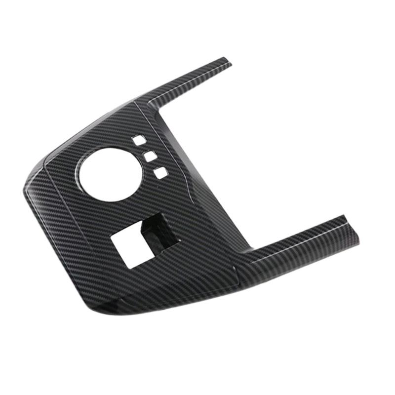 Compatible Para MG4 EVMulan Parte Interior de Coche Estilo Fibra de Carbono Palanca de Cambios Panel Cubierta de Consola Central Embellecedor Marco Estilo
