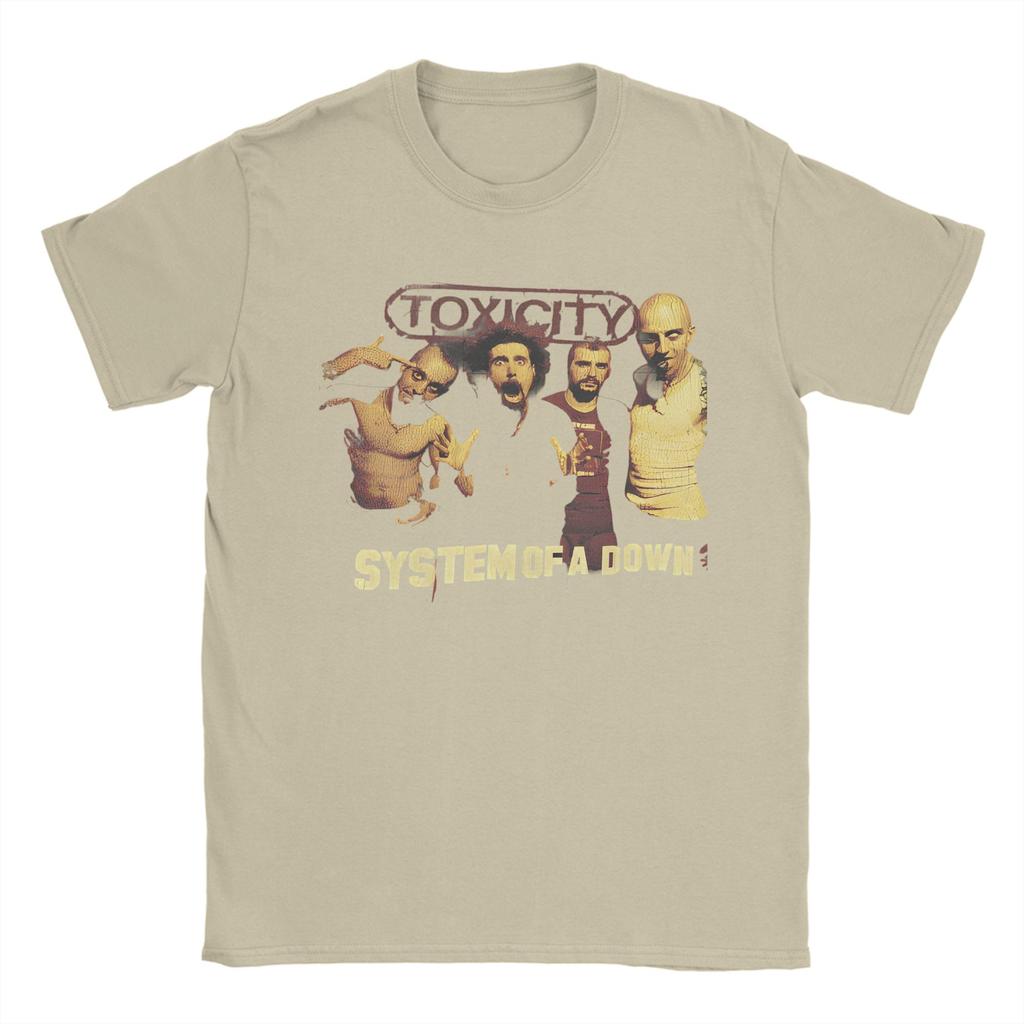Rock System of a Downs Toxicity T Shirt Unisex Cotton Tops Funny System of a Down  O-neck Short Sleeve