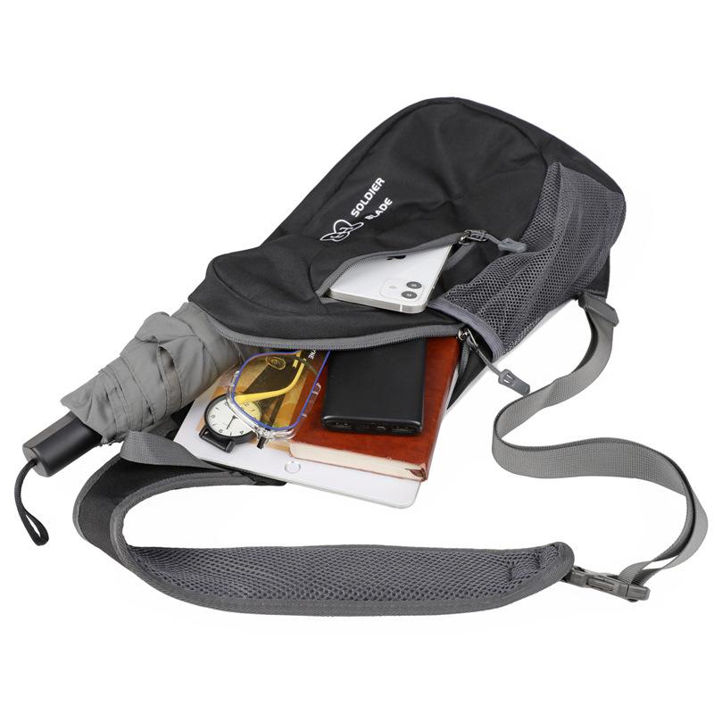 Sportinis pečių krepšys Vyriškas ir moteriškas daugiafunkcis mini virdulys, skirtas mažam krūtinės krepšiui laisvalaikiui kelionės kryžminiam krūtinės krepšiui