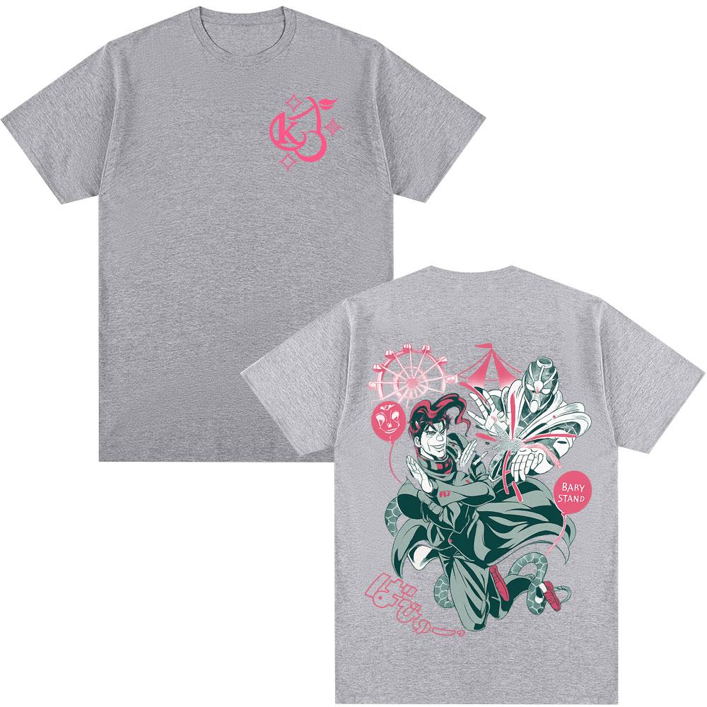 

2026 New Anime JoJo Bizarre Adventure Tshirt Kakyoin Noriaki Jotaro Kujo Unisexga Graphic Tshirts Parentchild Oversized Tshirt 4XL