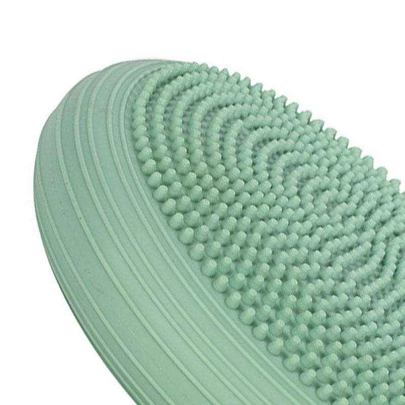Wiggle Cushion Inflated Flexible Thick Portable Core Strength Balance Disc for Kids Adults Green