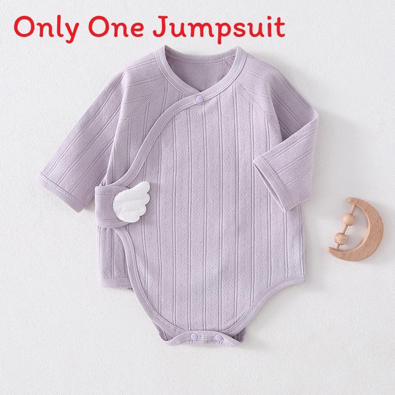 Baby Cotton Romper With Air Layer For Newborns Safe Breathable Infant One Piece For Spring Autumn