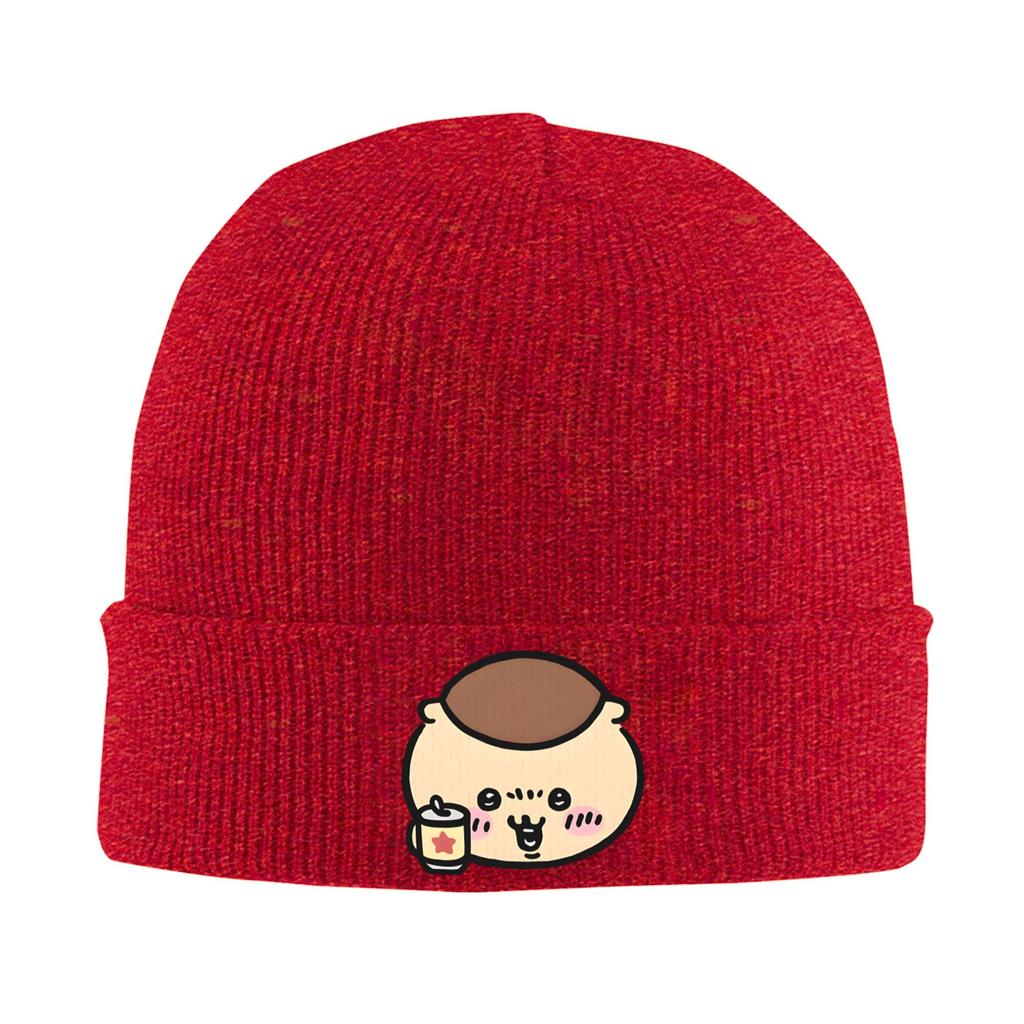 KURIUnisexJU TACO Chiikawas Hats Autumn Winter Skullies Beanies Warm Caps Unisex Women Acrylic Skullcap