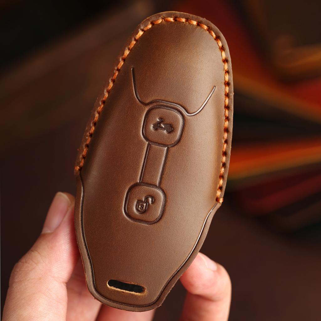 Suitable for Motorcycle Vespa Key Cover GTS300 Special Remote Control Protective Cover Leather High-end Retro