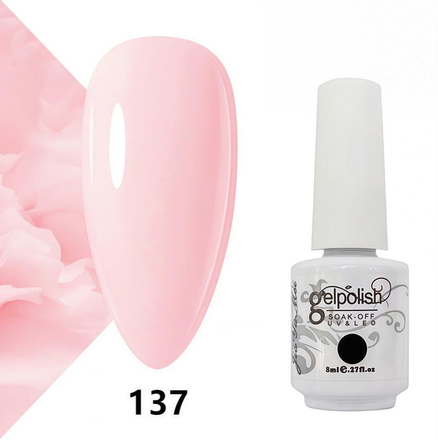 Amber Gel Polish Set: Gel Polish Manicure Kit with Whitening, Base Coat, and Sealer.