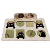 Large Cartoon Pet Placemat for Cats and Dogs - Spill-Proof, Absorbent, Non-Slip, Easy-to-Clean.