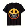 Men's Anime Print T-Shirt - Anime Character Print Crew Neck Short Sleeve Shirt, Machine Washable, Suitable for Anime Apparel and Party Outfits