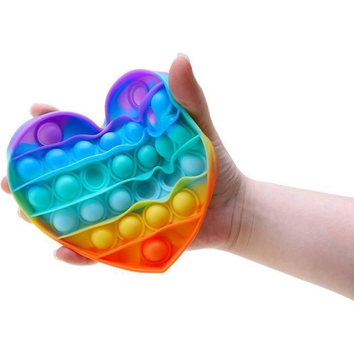 Heart-shaped Silicone Anti-stress Game - PHONILLICO - Multi-color [LOT 2] - Adult - Indoor