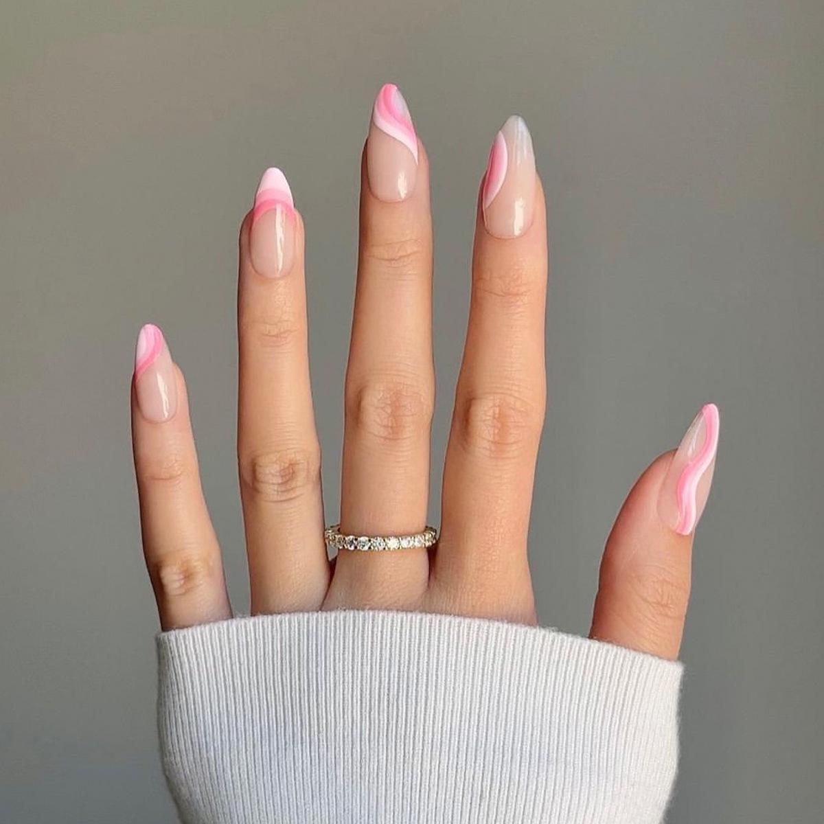 

Removable French Pink & White Ombre False Nails