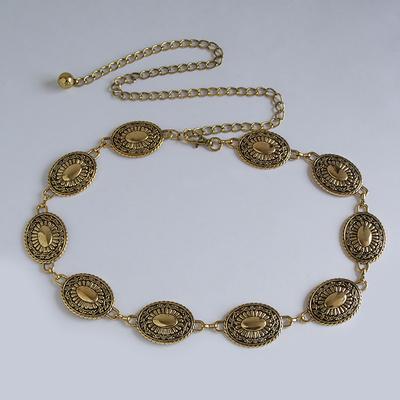 Waist Chain Accessories High-end Fashion Retro Women's Belt Engraved Light Luxury Women's Waist Chain Exquisite Decorative Waist Chain