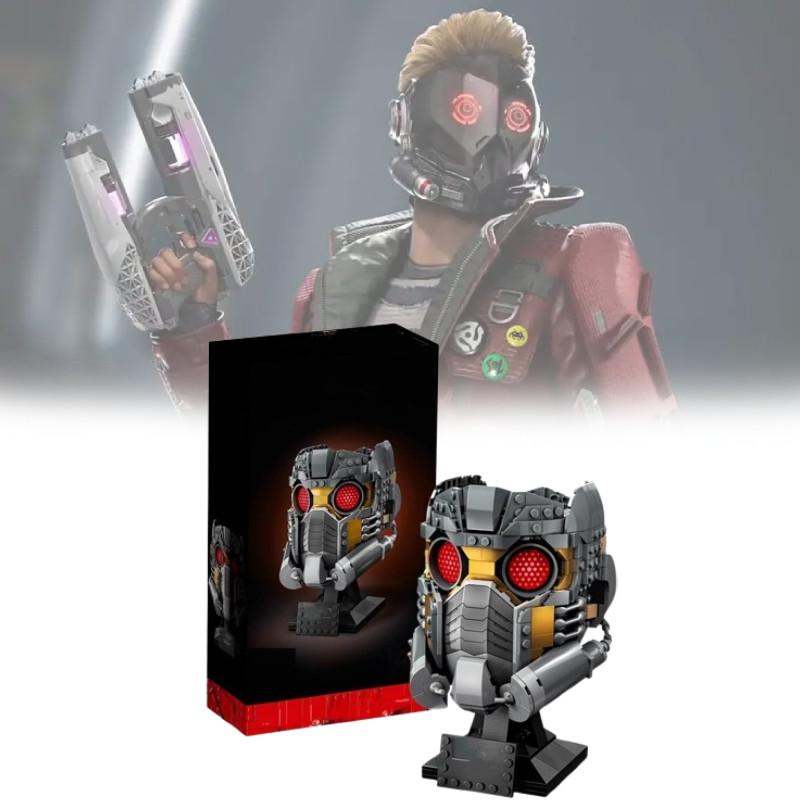 Lord Superhero Star Mask Helmet Model Assembled Small Particles Building Toy