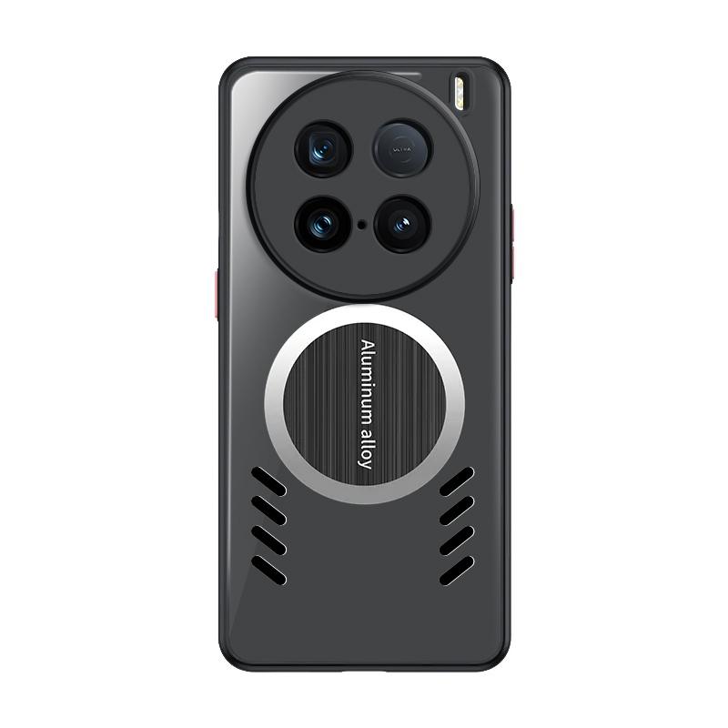 

Для vivo X100 ультра графеновый матовый корпус для ПК с дышащим охлаждением и защитой от падения задняя крышка X100 Ultra чёрный