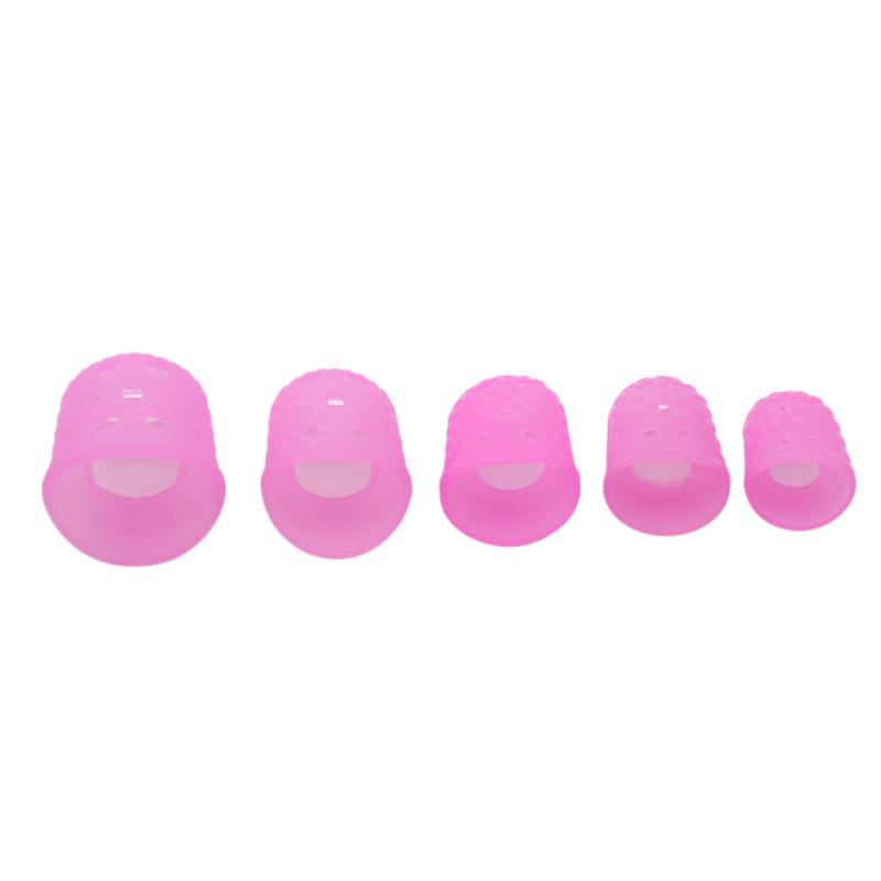 15Pcs Silicone Finger Protector Sleeve Cover Anti-cut Heat Resistant Anti-slip Guitar Finger Picks Fingers Cover
