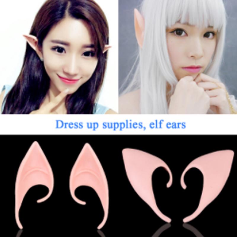 Tajemné uši andělských elfů Latexové uši pro pohádkové cosplay Kostýmní doplňky Halloweenské dekorace Fotorekvizity Hračky pro dospělé