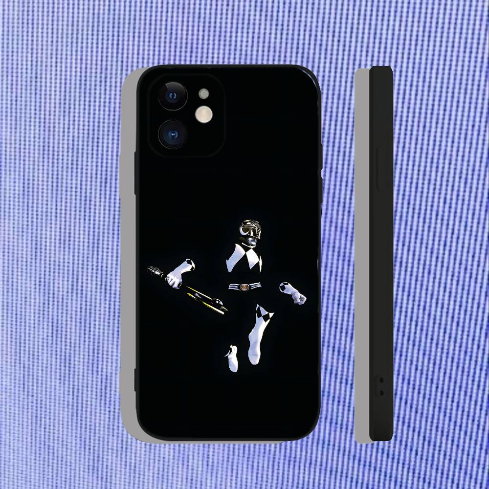 

P-PowerS MMPR R-RangerS Phone Case For iPhone 17,16,15,14,13,12,11,Pro,Max,Plus,Air,X,XS,XR,SE,8,7,Mini,Soft Black Funda iPhone17promax