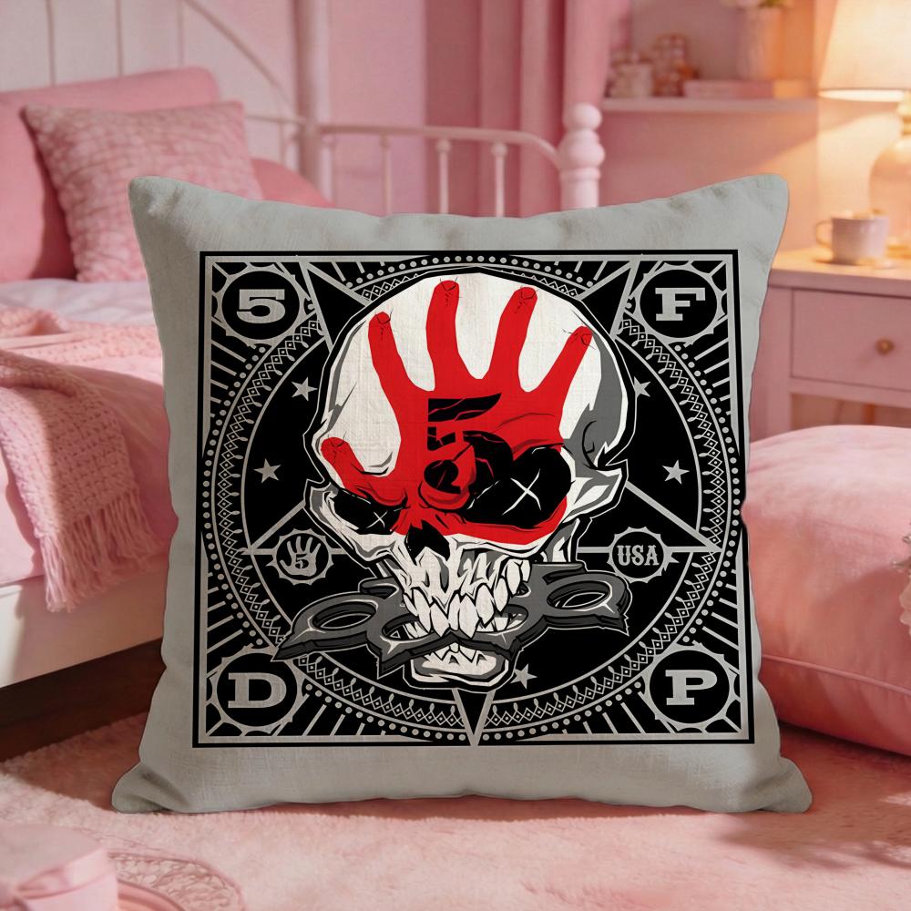 Five FFinger Death Punch Cushion Cover Premium Comfort Reversible Pillow Cove Two In One Design For Any Room Car Interior