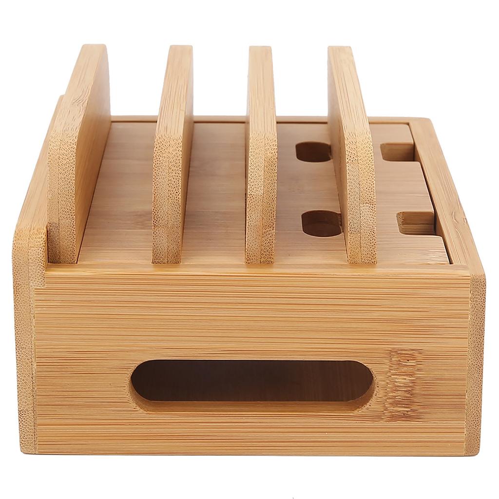 Multi Device Stand, Decoration Bamboo Multi Device Holder for Home Tablet   Smartphone