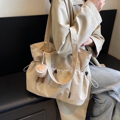 Large Capacity Tote Bag Women's Shoulder Bag Student's Class Lightweight Commuter Bag