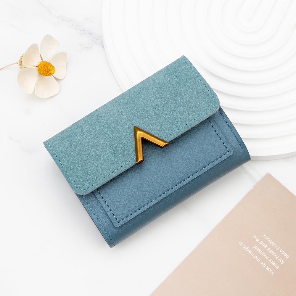 Korean Style Women's Short Wallet: Large Capacity Coin Purse & Card Holder