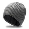 60-67Cm Men Keep Warm Winter Big Size Beanies Wool Blended Knitted Hats Thickened Toand Large Size Cold Skullies Ski Golf Cap