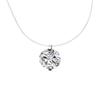 Transparent Fishline Diamond Pendant for Women, Invisible Necklace with Large Drop-shaped Zircon, Clasp Chain for Collarbone, Mermaid Tear Necklace