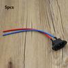 1/2/5PCS Black Scooter Copper Core Cable Plug Socket Plastic E-bike Charging Wire Connector