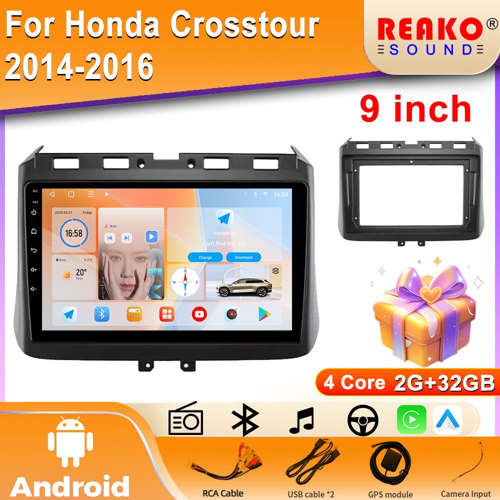 

Android Carplay Автомагнитола для Honda Crosstour 2014-2016 Мультимедиа GPS-плеер Навигация Стерео Нет 2din DVD 4 core 2GB+32GB carplay