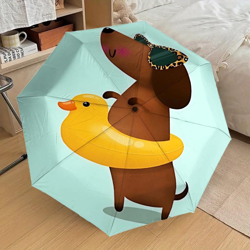 

1pc Sunglasses Floatie Dog Automatic Folding Umbrella, Casual Outdoor Accessory, Birthday Festival Gift yy251126127
