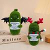Crochet Positive Handmade Dolls Christmas Knitting Doll Plush Wool Knitting Doll With Greeting Card Creative  New Year Gift