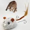 Cat Toy Games Rechargeable Plush Mice Interactive Toys For Cats With Silent Wheel For Play Exercise Entertain Training Halloween