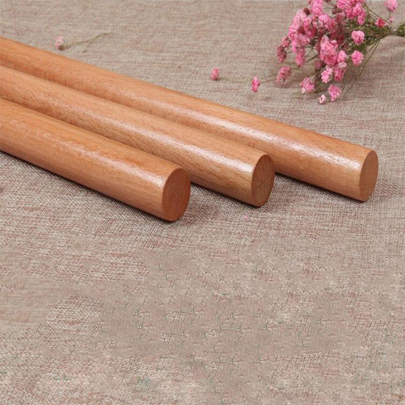 Kitchen Wooden Rolling Pin Fondant Cake Decoration Dough Roller Baking Tools