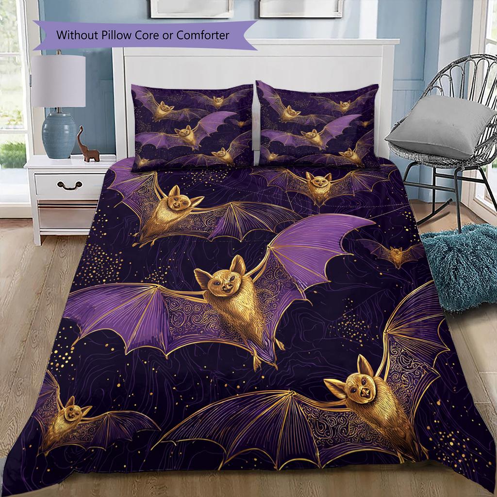 Cartoon Pattern Bedding Quilt Set Quilt Cover Pillowcase Home Decoration Birthday Gift (1 * Duvet Cover + 2 * Pillowcase, Without Core)