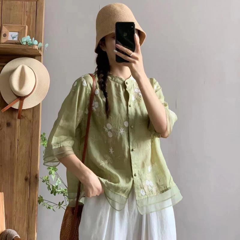 Winter 2025 Elegant Loose Fit Tencel Blend Cable Knit Round Neck Shirt