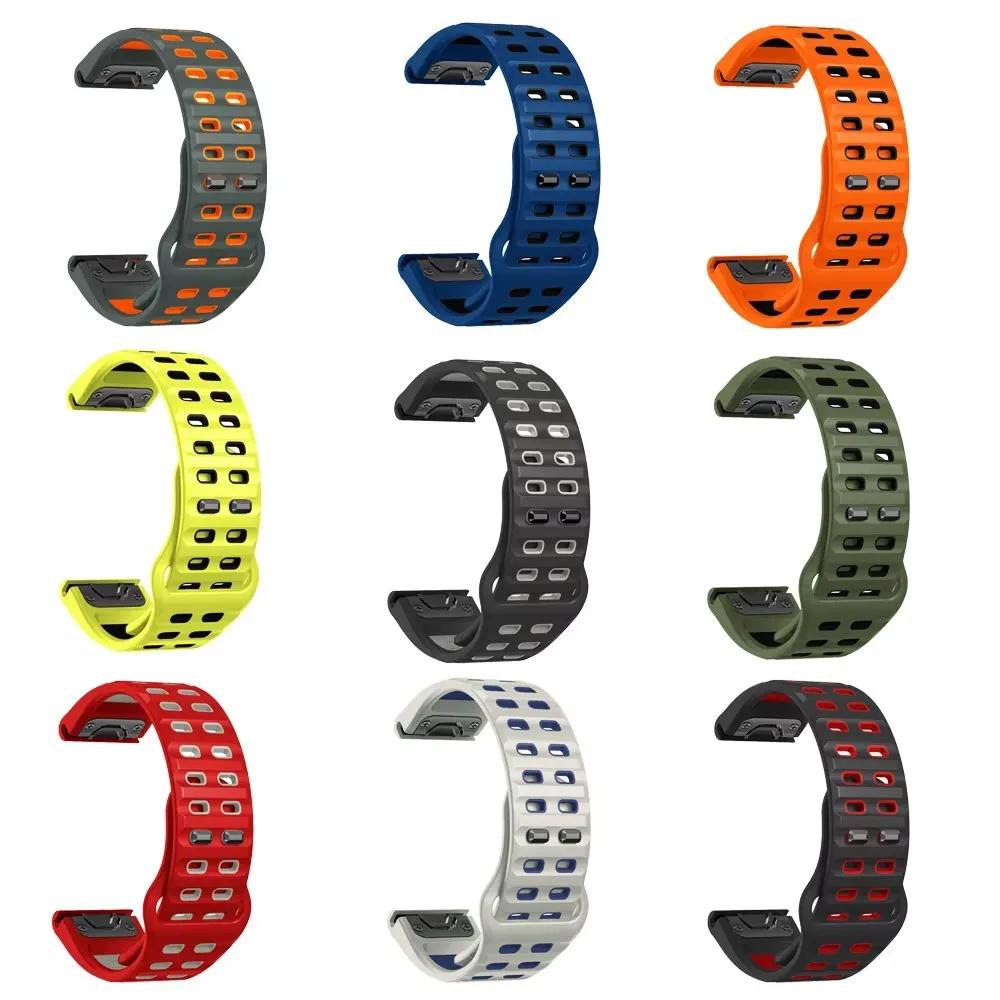 QuickFit 26mm 22mm Silicone Band For Garmin Fenix 8 7X 7 6X 6 5X Plus Epix Pro Gen 2 Forerunner 945 955 Strap Wristband Bracelet