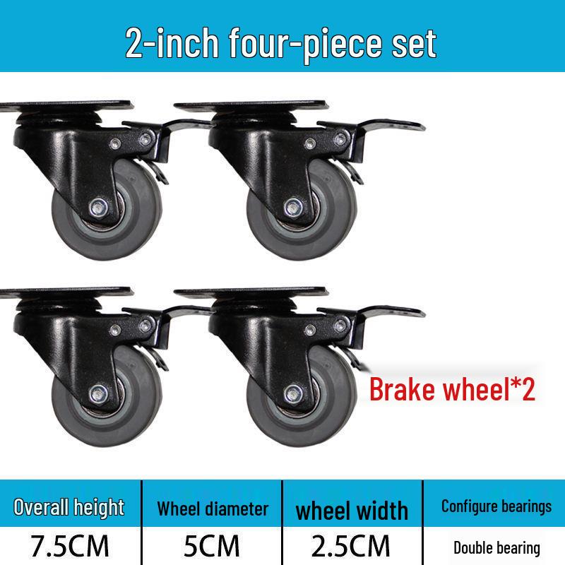 Těžká tichá otočná kolečka (2-8 palců) pro vozíky a malé ruční vozíky