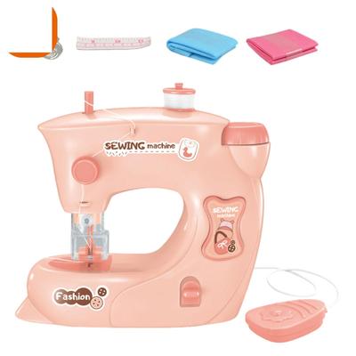 Portable Children Sewing Machine Educational Interesting for Household Pink