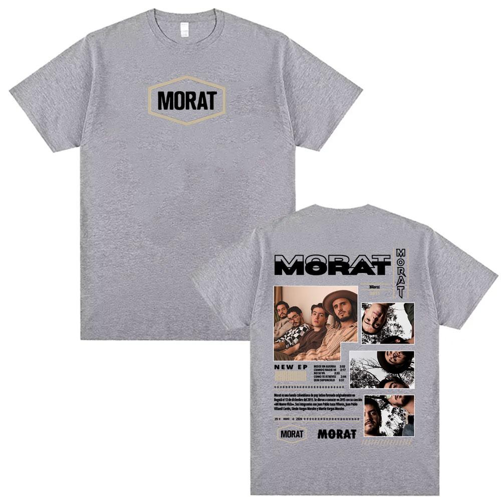 Rock Band Morat Album 2025 Tour Merch Tshirts for Unisex Women Vintage Hip Hop Pop Music Tshirt Oversized Comfort Cotton T Shirts