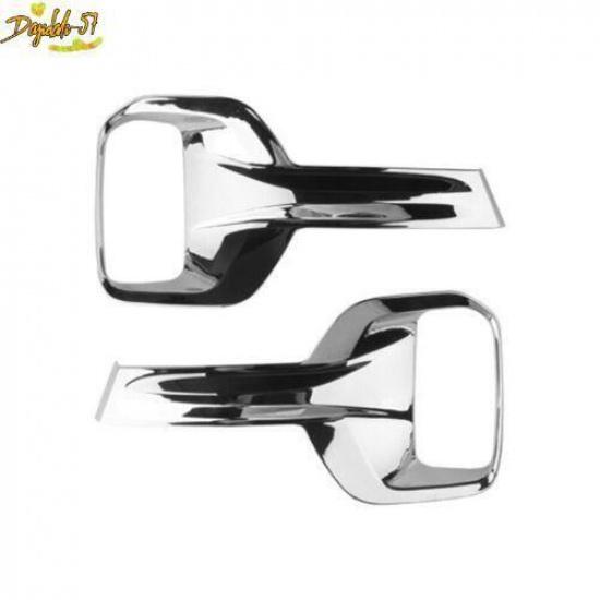 2X Chrome Front Fog Light Lamp Decoration Cover Trim For Kia Seltos -