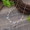 New Enamel Color Geometric Flower Necklace Women's Fashion Simple Color Painting Oil Small Petal Versatile Necklace