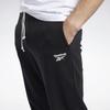 Reebok Solid Color Straight Leg Casual Pants Men bottoms Black FK6024