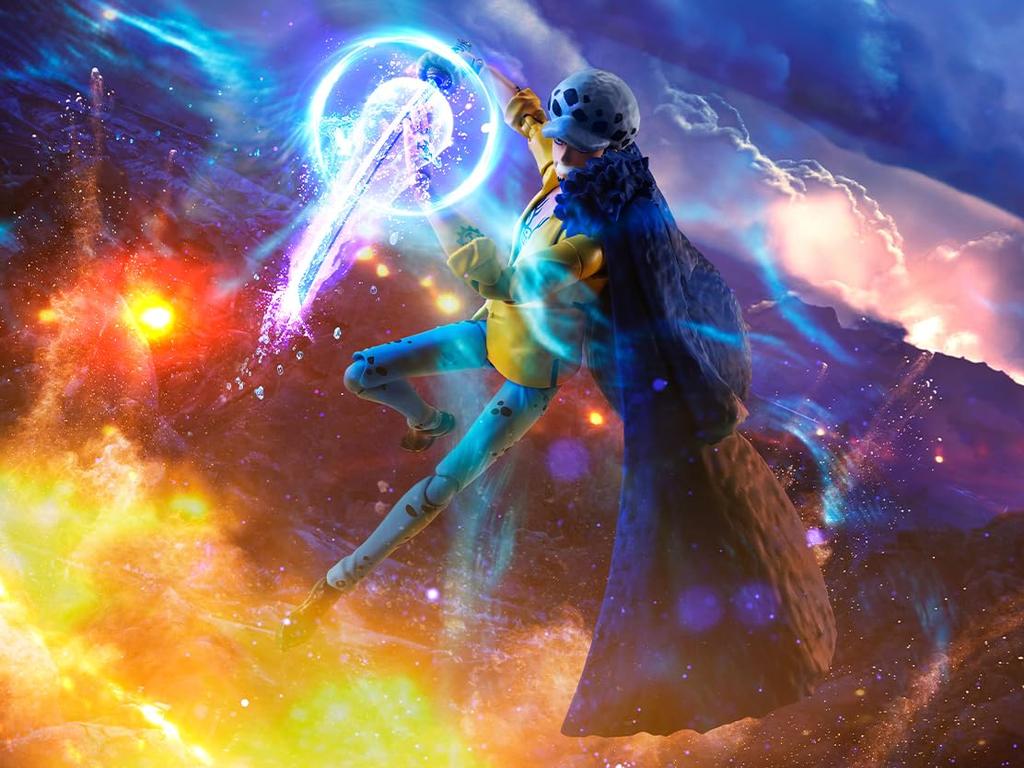 TAMASHII NATIONS ONE PIECE Trafalgar Law Battle of 160mm PVC ABS Painted Movable Figure S.H.Figuarts -The Onigashima- Approx. &