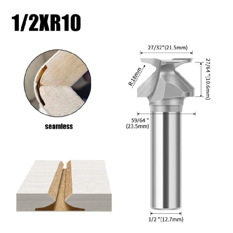 Efficient R10 Curved Cutting Router Bit Wear Resistant Chamfer Router Bit For Carpentry Cabinetmaking Projects