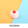 10Pcs Dollhouse Miniature Food Simulation Rose Cake Strawberry Blueberry Biscuits Dessert Doll House Decorations DIY Ornaments
