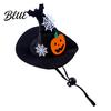 Pet Halloween Hat Dog Hat Adjustable Cat Witch Pumpkin Bat Cobweb for Small Medium Dogs Cats Holiday Costume Photo Prop Medium-sized