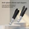 High Quality Nail Clippers Long Handle Black Grip Available Manicure Fingernail Cutter Thick Hard Toenail Scissors Tool New