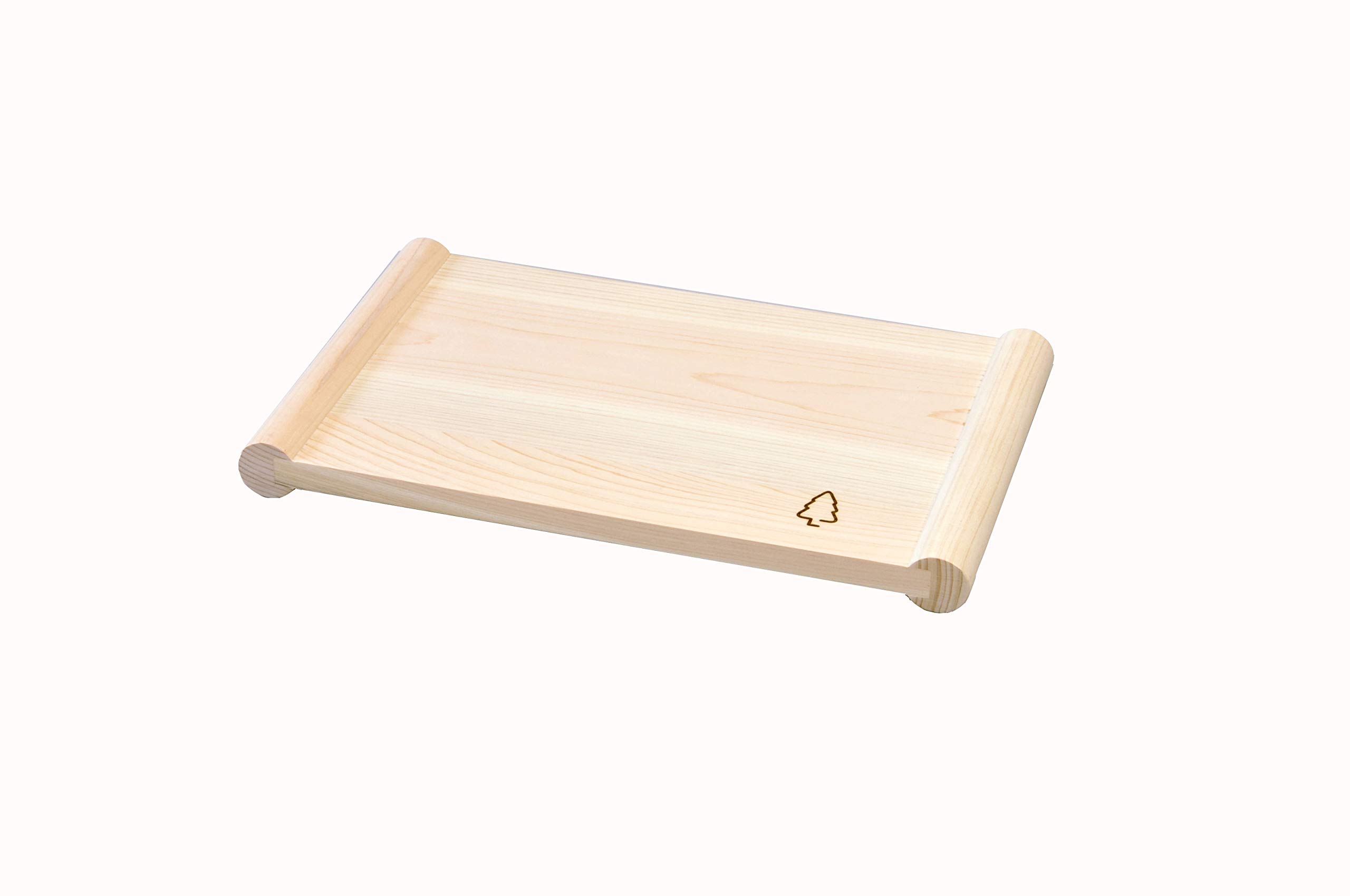 Sakai Sangyo Hinoki Floating Double-Sided Cutting Board (33.5cm) - Cooking Utensil, Hinoki Wood, Kitchenware, Clean, Does not stick to countertop, Usa
